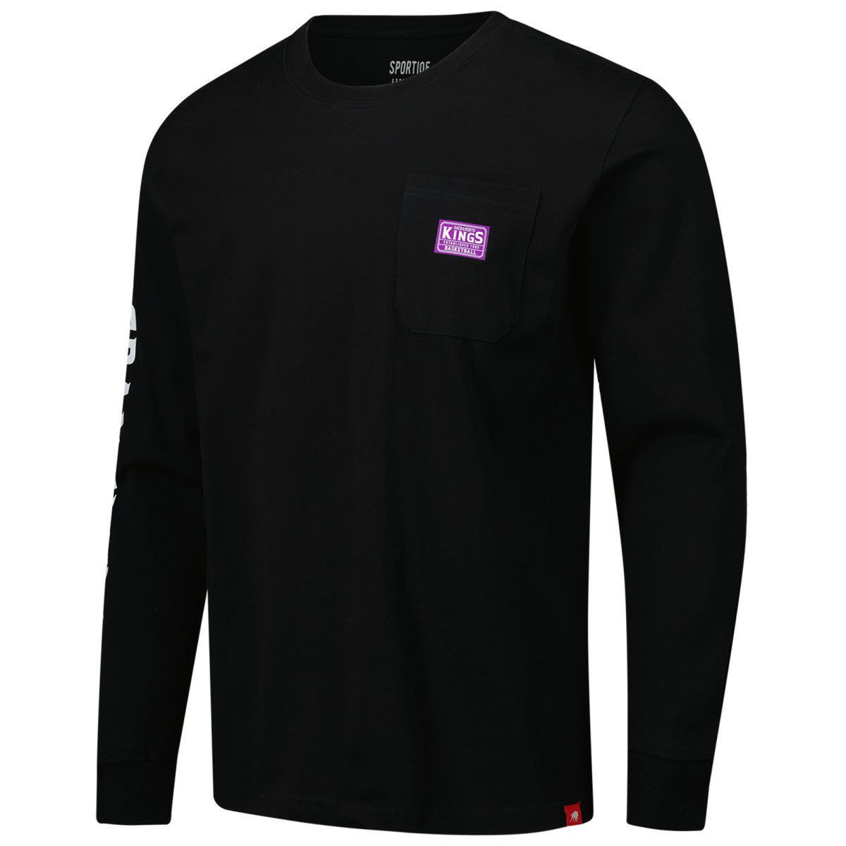 Sacramento Kings Sportiqe Unisex Wales Heavyweight Pocket Long Sleeve T-Shirt Black outlet
