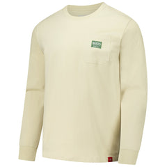 Milwaukee Bucks Sportiqe Unisex Wales Heavyweight Pocket Long Sleeve T-Shirt Cream