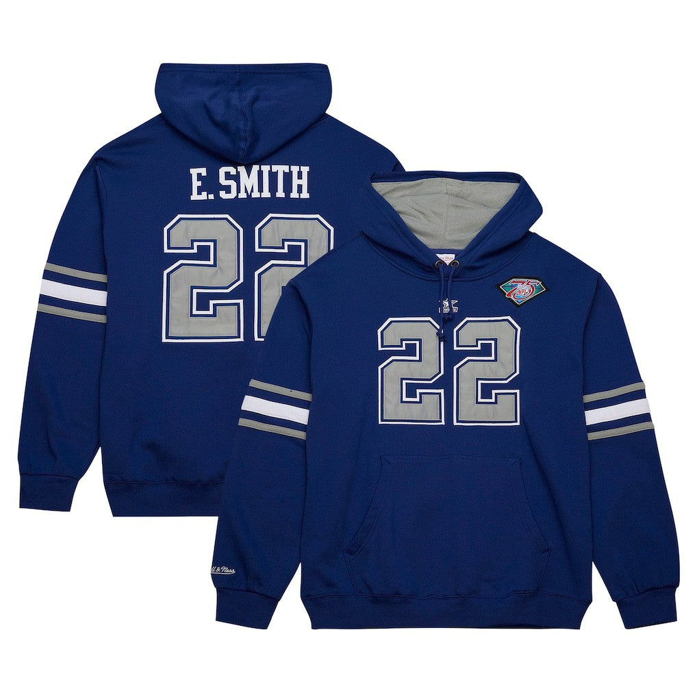 Emmitt Smith Dallas Cowboys Retired Player Name & Number Pullover Hoodie - Navy Hoodies
