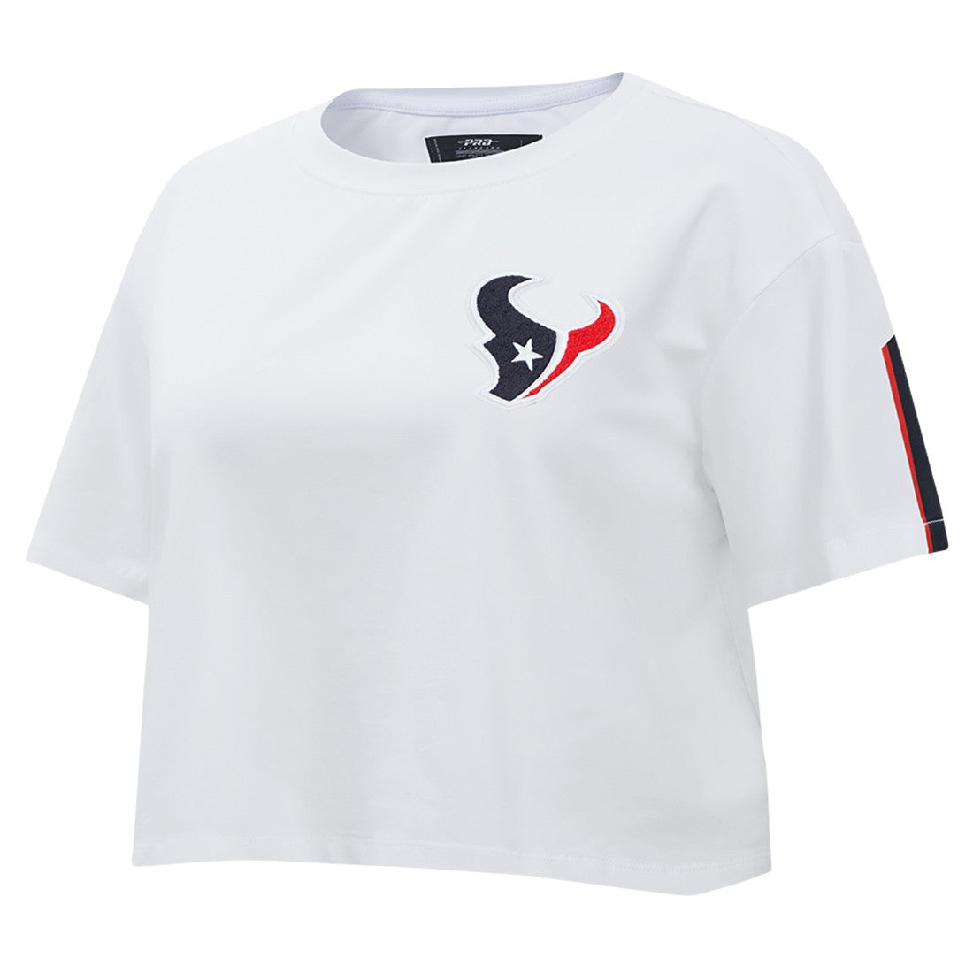 Houston Texans Pro Standard Women's Away Cropped Boxy T-Shirt - White T-shirts