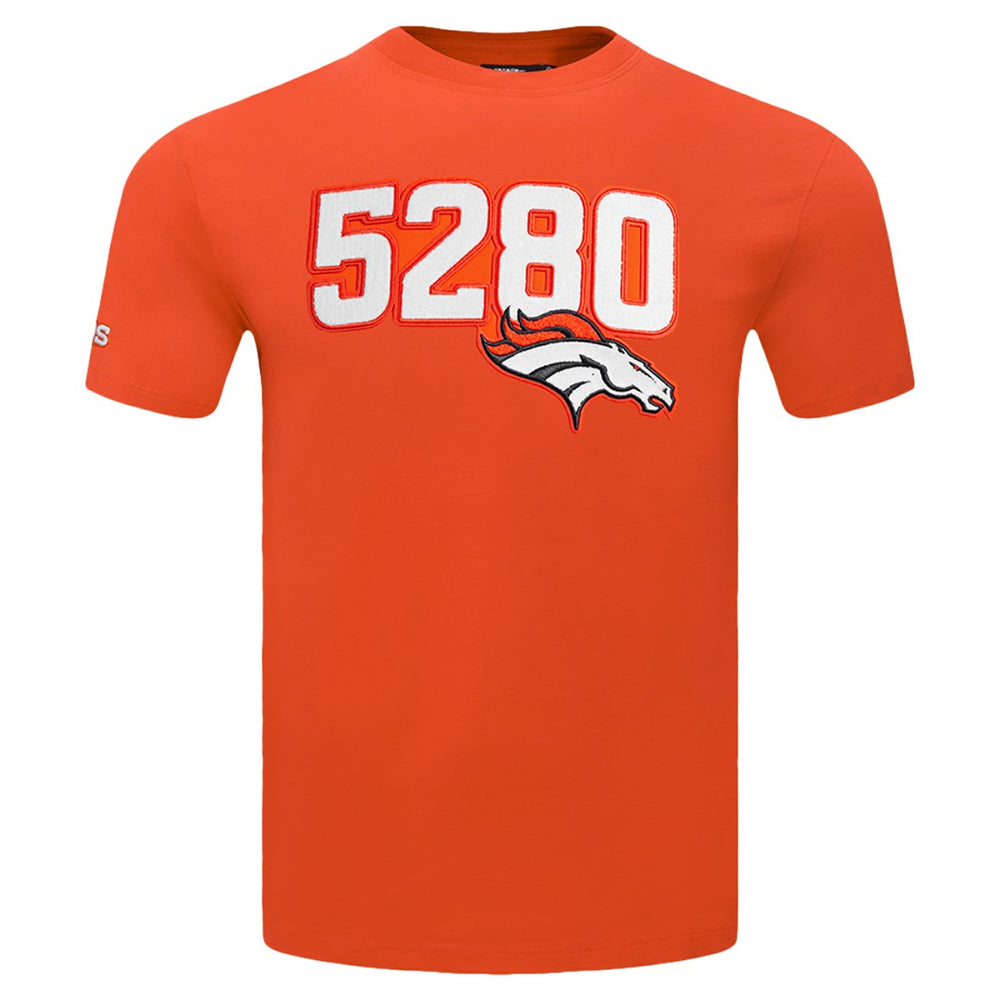 Denver Broncos Pro Standard Frozen Single Jersey T-Shirt - Orange T-shirts