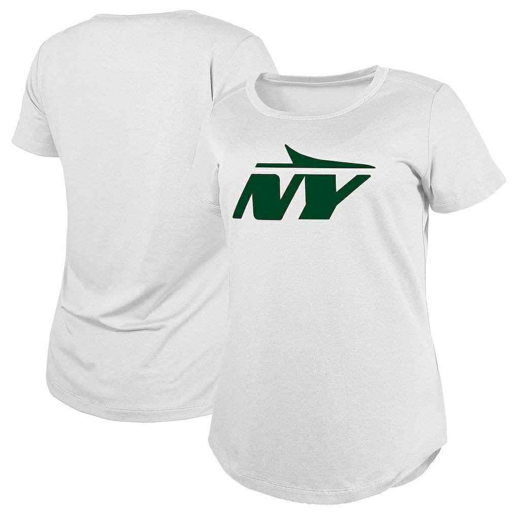 New York Jets New Era Women's NY Logo T-Shirt - White T-shirts
