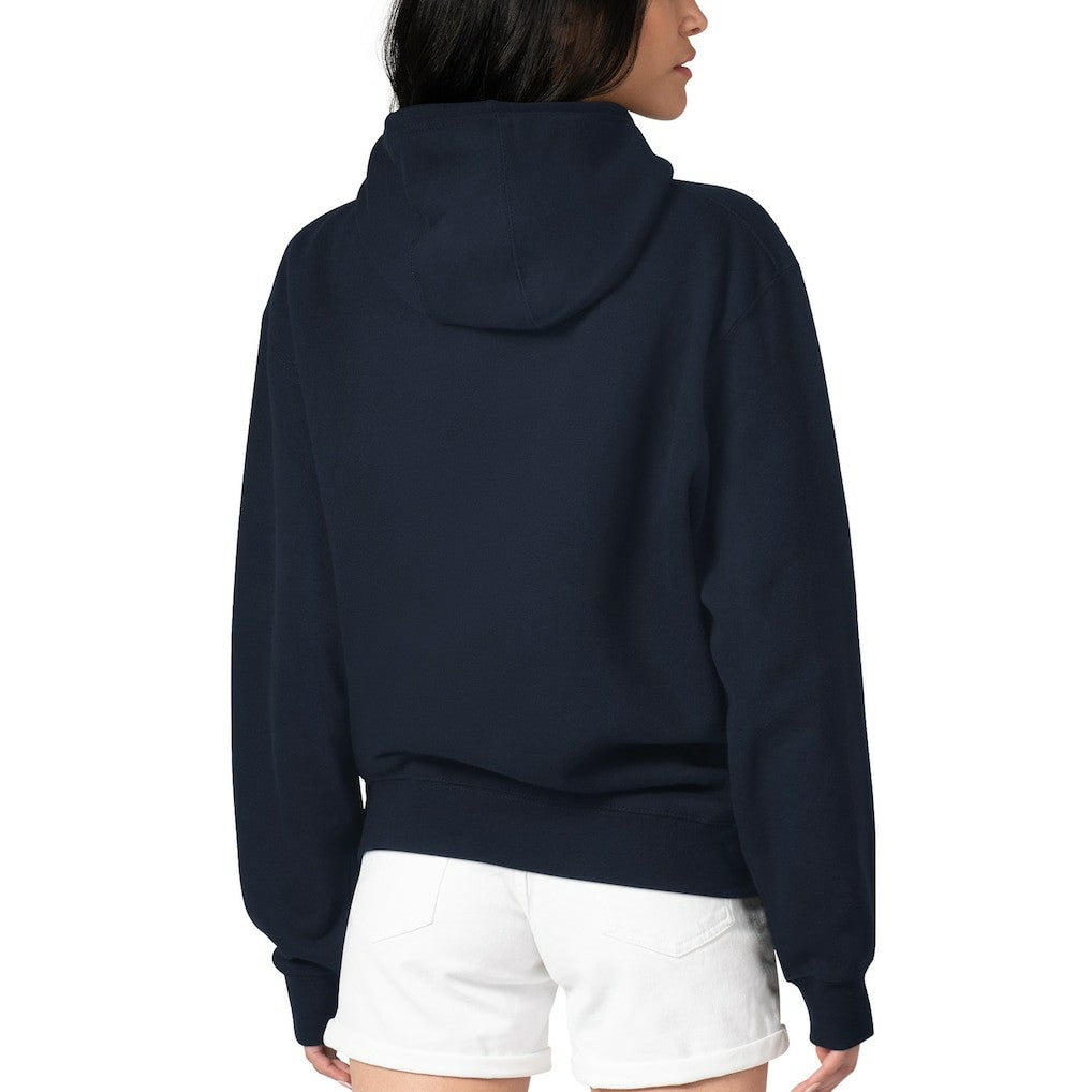Chicago Bears G-III 4Her by Carl Banks Women's Football Logo Fleece Tri-Blend Pullover Hoodie - Navy Hoodies