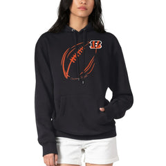 Cincinnati Bengals G-III 4Her by Carl Banks Women's Football Logo Fleece Tri-Blend Pullover Hoodie - Black Hoodies