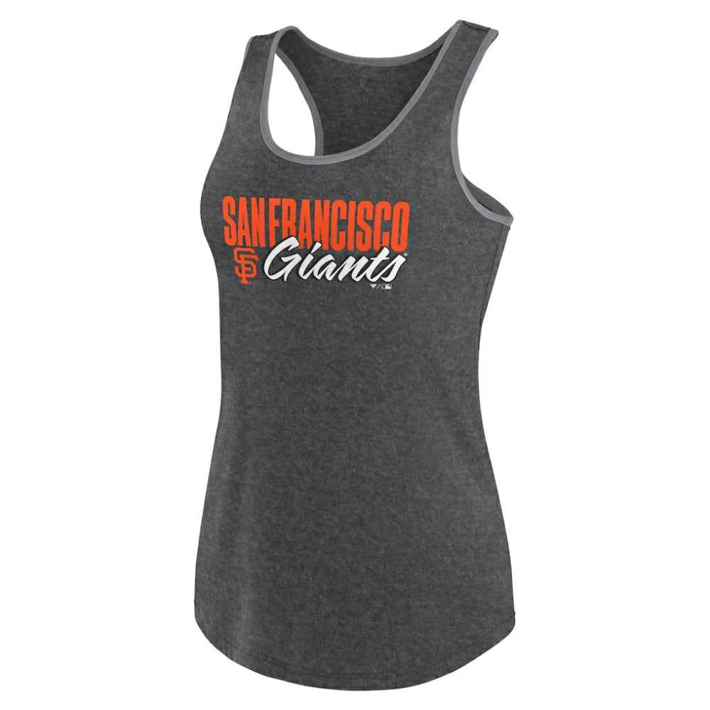 San Francisco Giants Profile Women's Plus Size Racerback Tank Top - Black Tanks