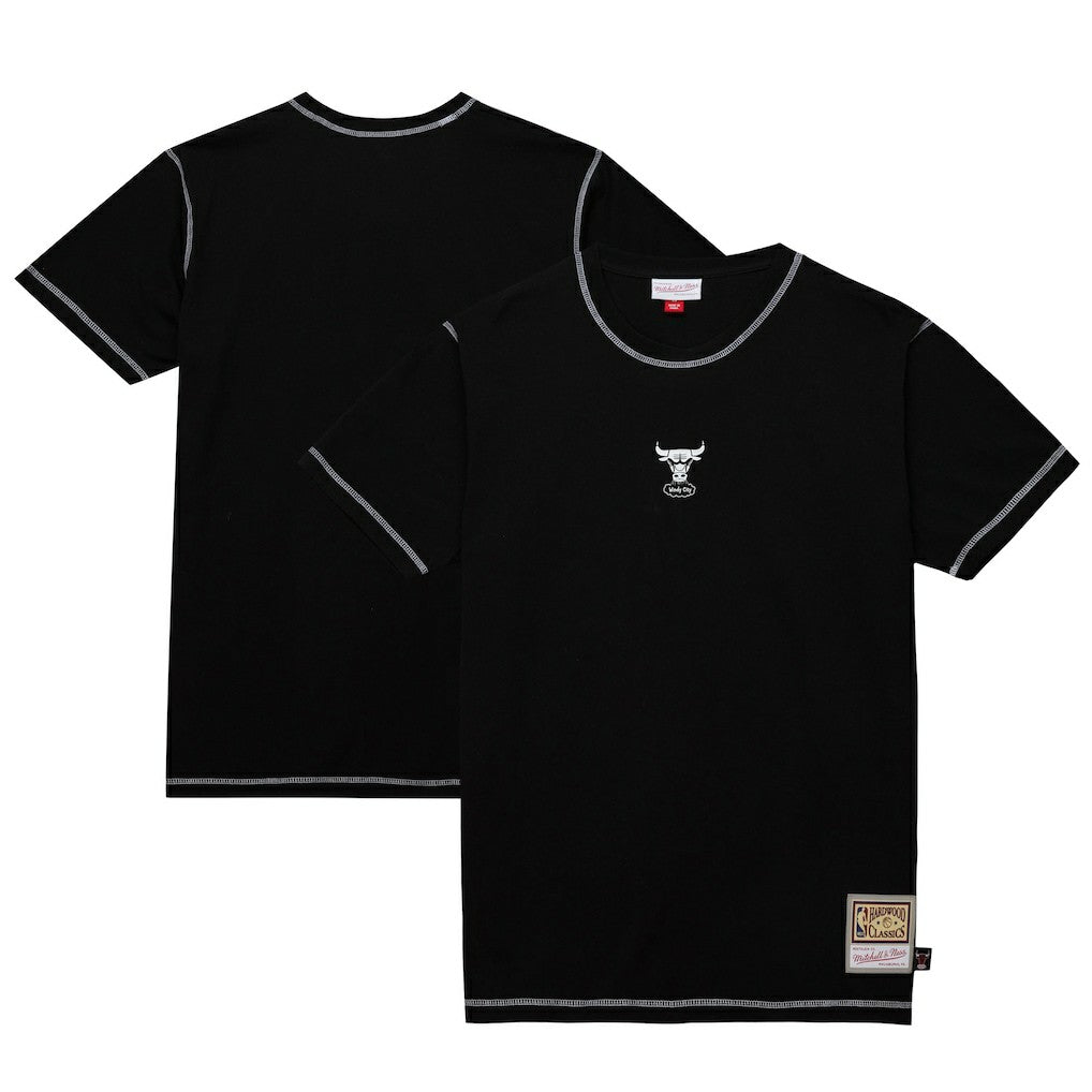 Chicago Bulls Hardwood Classics Contrast 2K Graphic T-Shirt Black - Mitchell & Ness