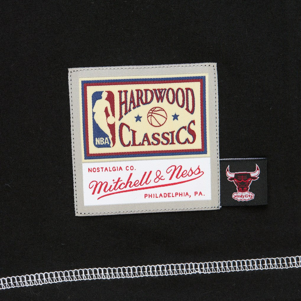 Chicago Bulls Hardwood Classics Contrast 2K Graphic T-Shirt Black - Mitchell & Ness