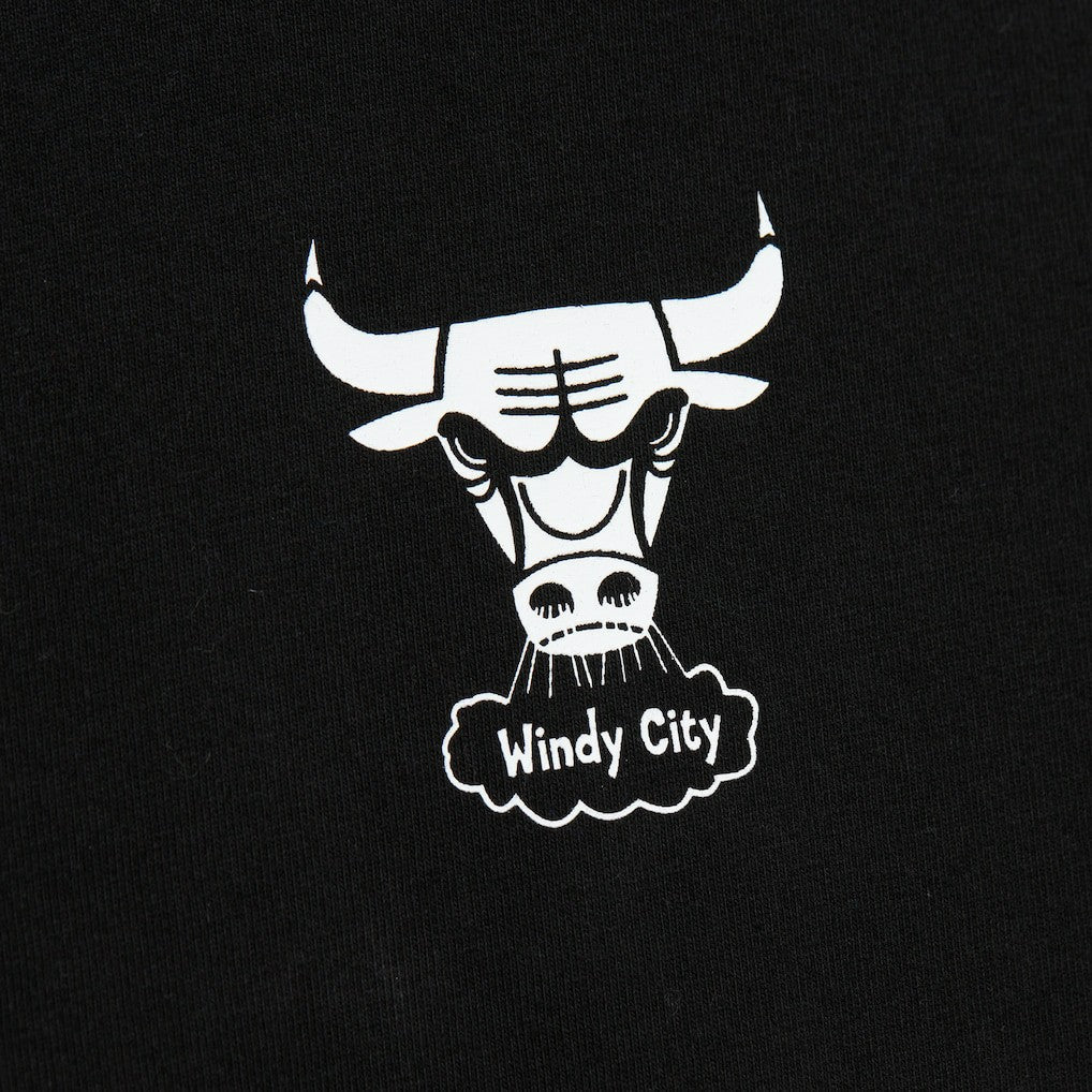 Chicago Bulls Hardwood Classics Contrast 2K Graphic T-Shirt Black - Mitchell & Ness