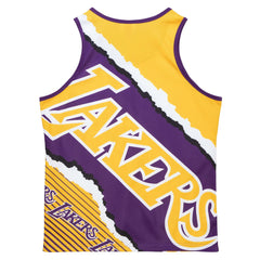 Los Angeles Lakers Jumbotron 2.0 Sublimated Tank Top Gold - Mitchell & Ness