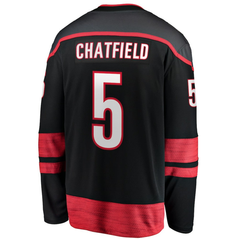 Jalen Chatfield Carolina Hurricanes Fanatics Home Premier Breakaway Player Jersey - Black | US 201462550