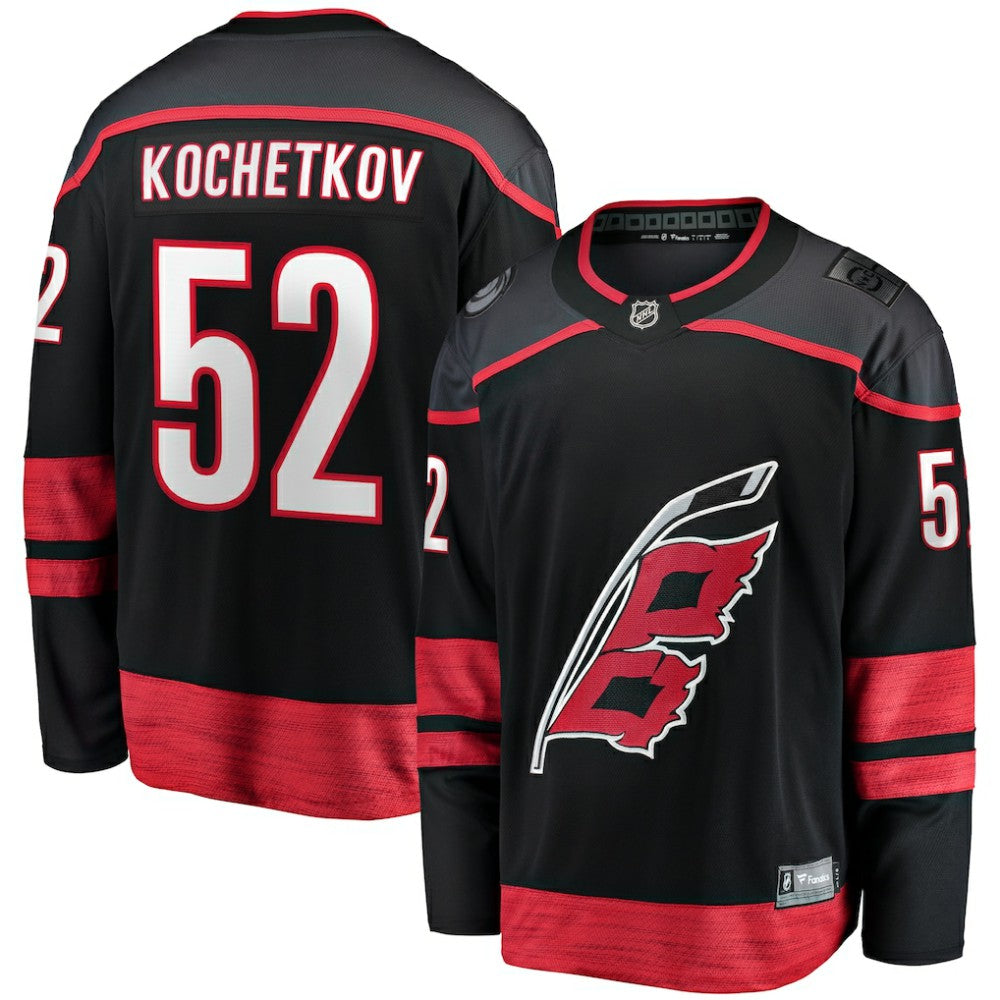 Pyotr Kochetkov Carolina Hurricanes Fanatics Home Premier Breakaway Player Jersey - Black | US 201462551