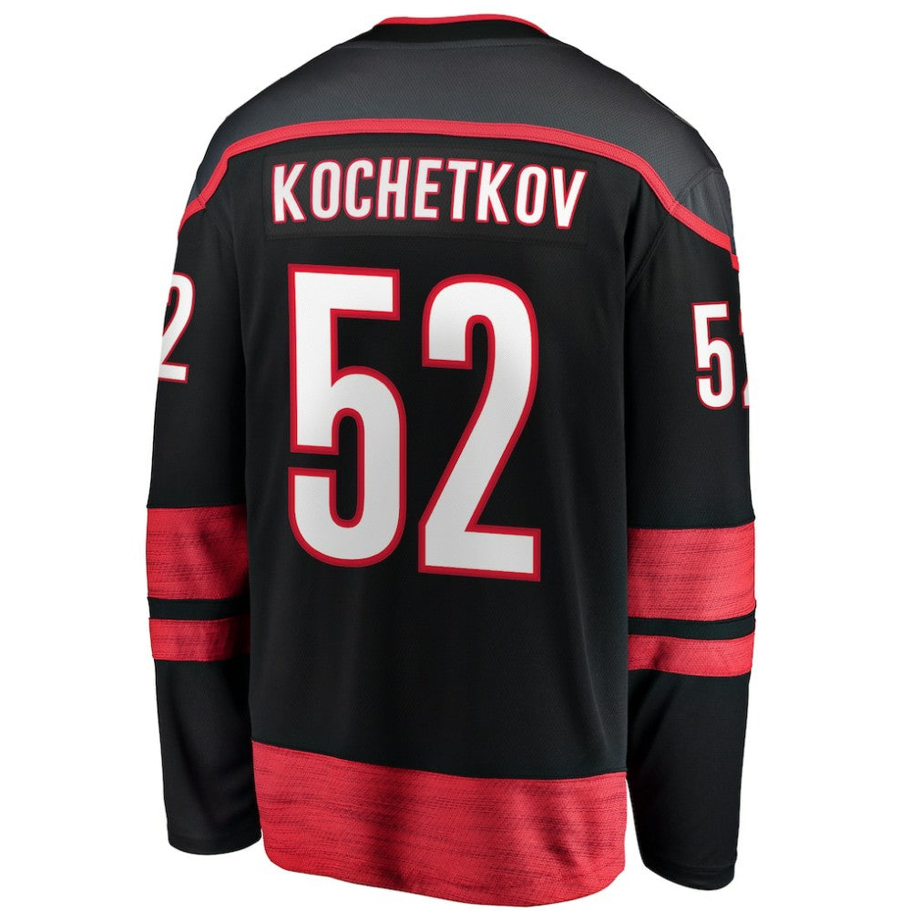 Pyotr Kochetkov Carolina Hurricanes Fanatics Home Premier Breakaway Player Jersey - Black | US 201462551