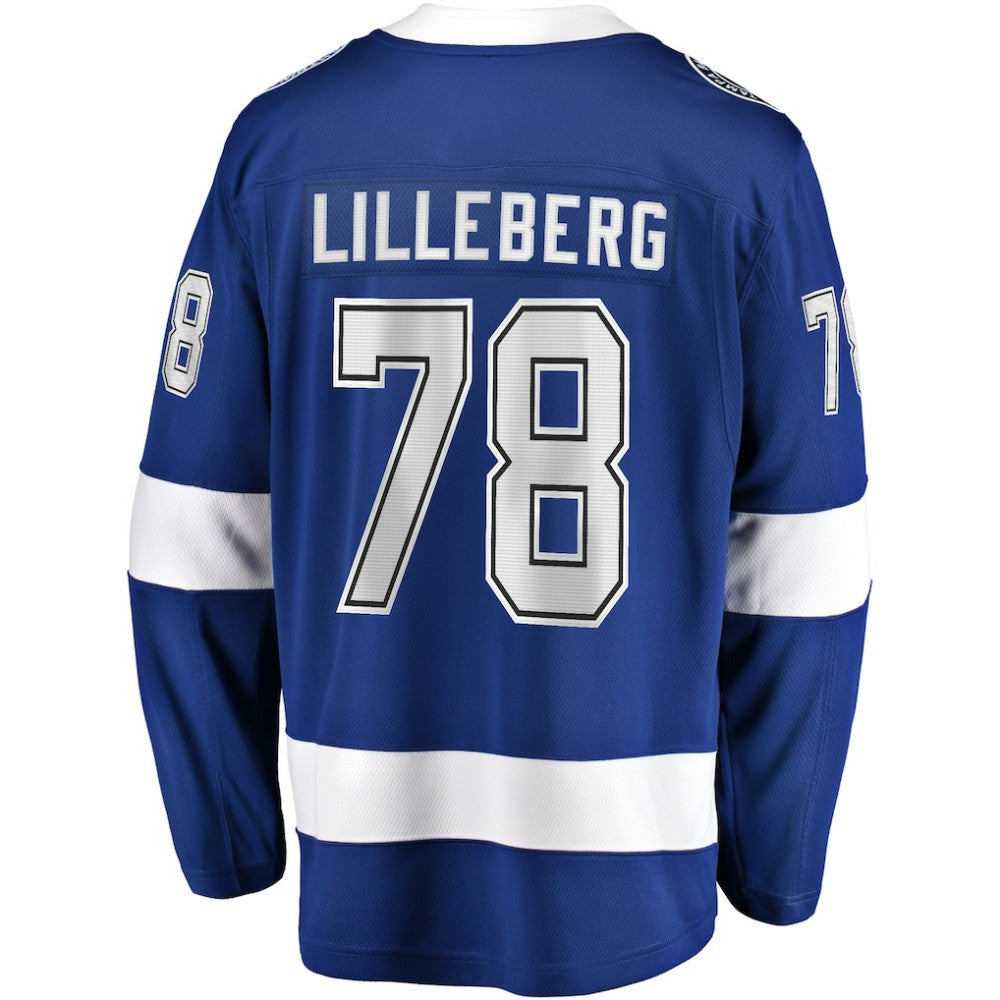 Emil Lilleberg Tampa Bay Lightning Fanatics Home Premier Breakaway Player Jersey - Blue | US 201462574
