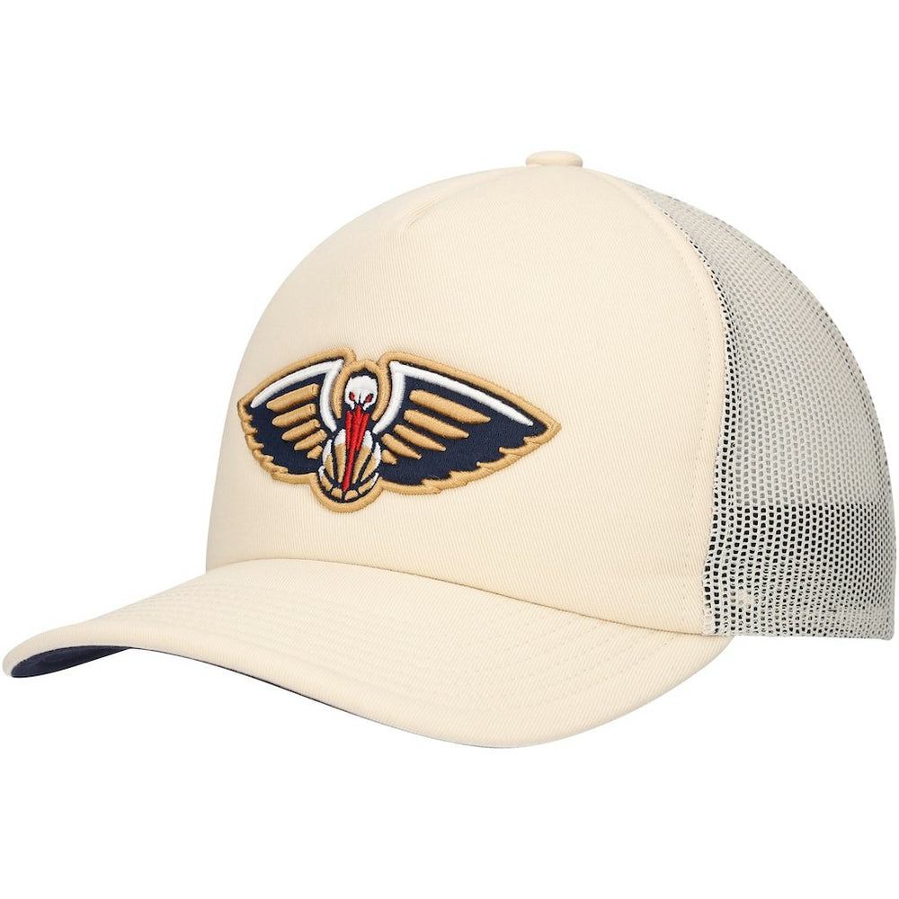New Orleans Pelicans Trucker Adjustable Hat Cream - Mitchell & Ness
