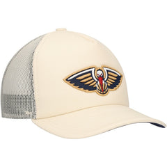 New Orleans Pelicans Trucker Adjustable Hat Cream - Mitchell & Ness