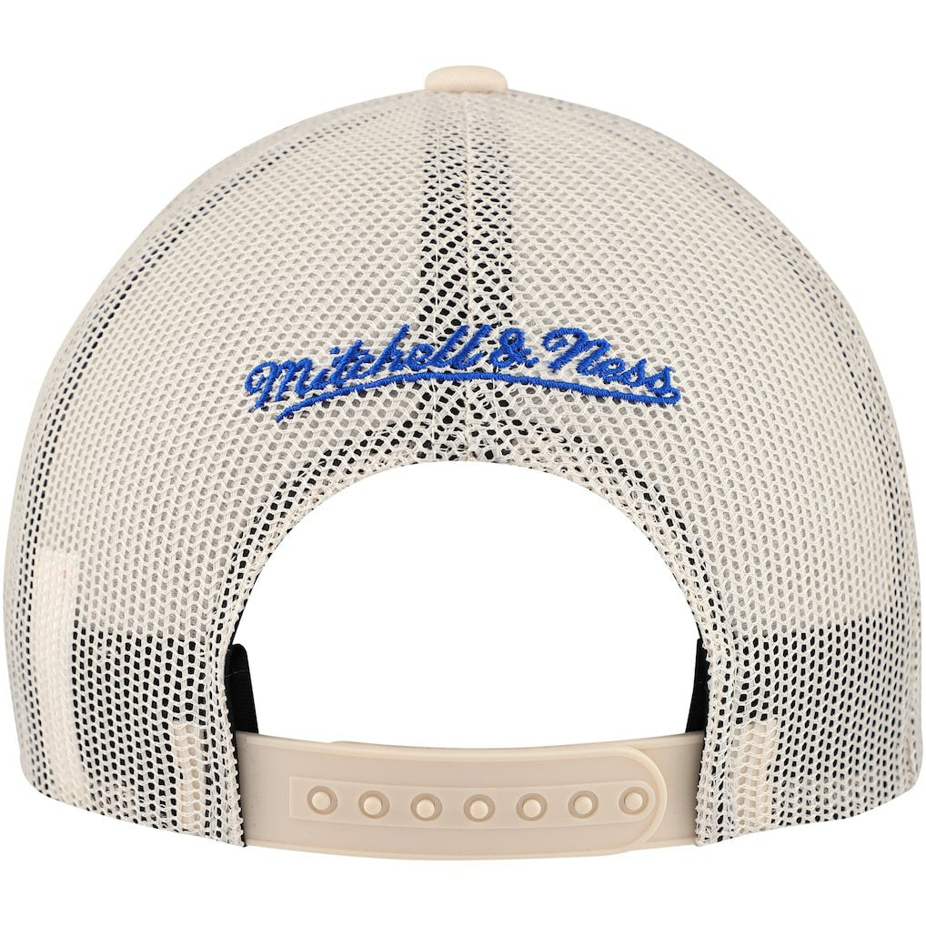 Philadelphia 76ers Trucker Adjustable Hat Cream - Mitchell & Ness
