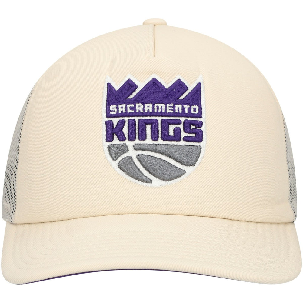 Sacramento Kings Trucker Adjustable Hat Cream - Mitchell & Ness
