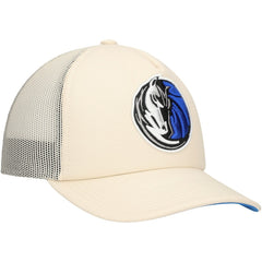 Dallas Mavericks Trucker Adjustable Hat Cream - Mitchell & Ness