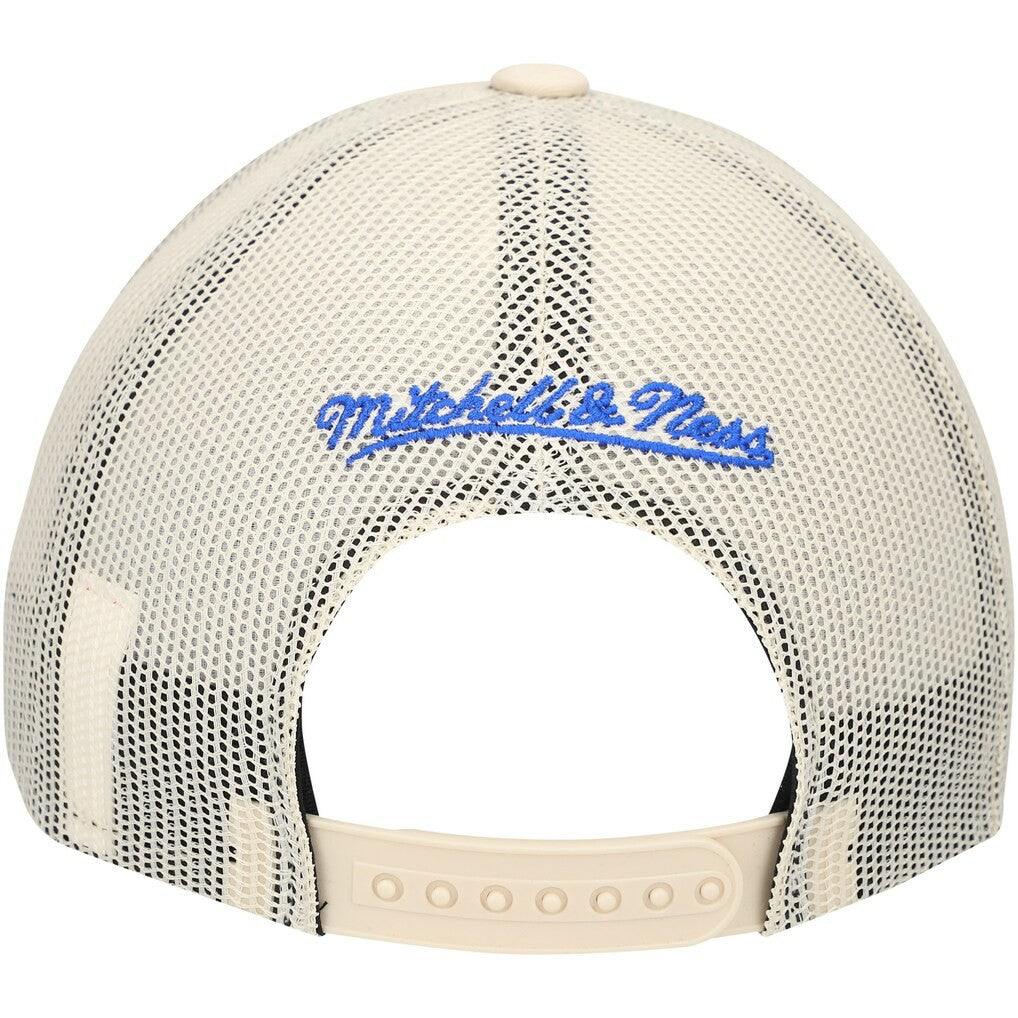 Dallas Mavericks Trucker Adjustable Hat Cream - Mitchell & Ness