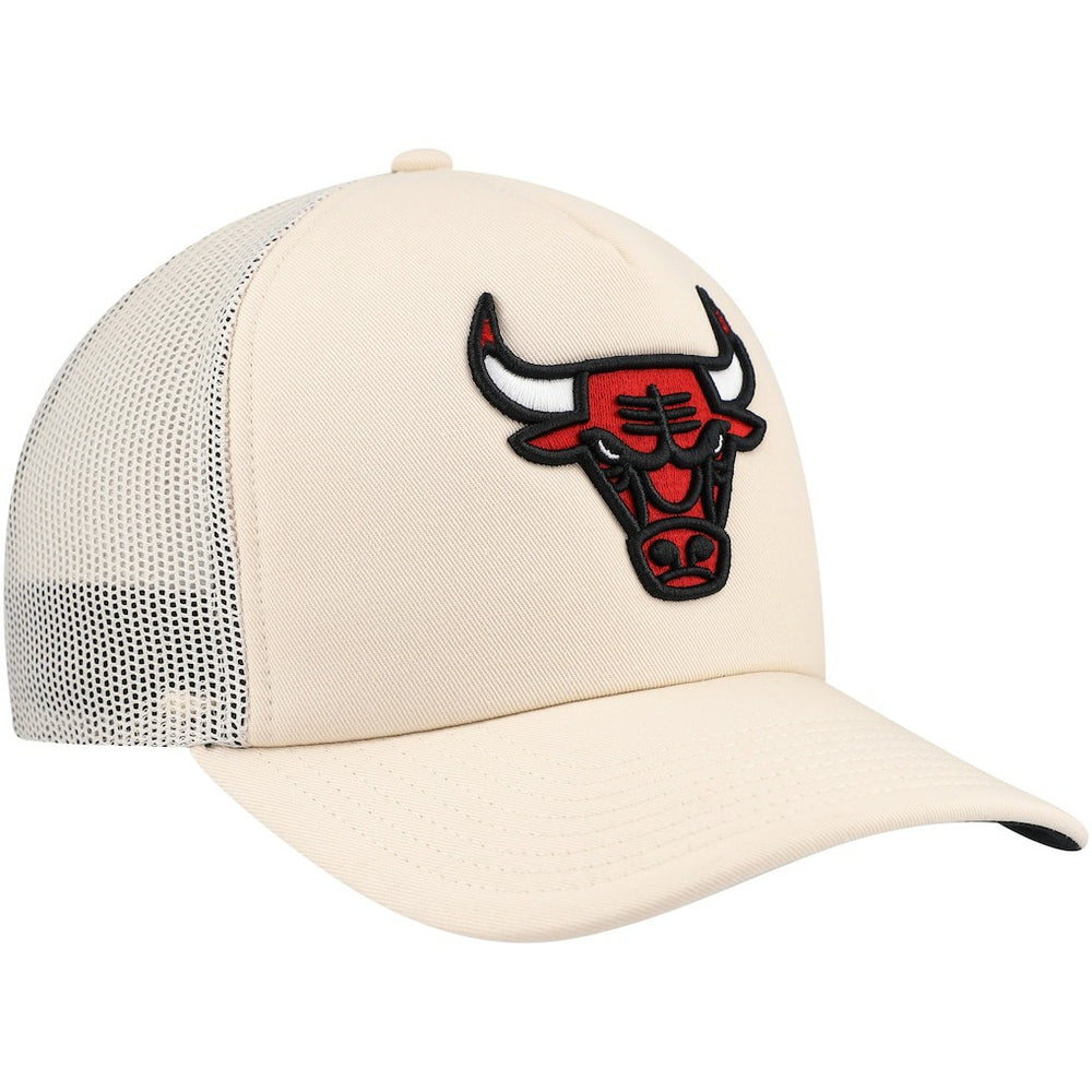 Chicago Bulls Trucker Adjustable Hat Cream - Mitchell & Ness