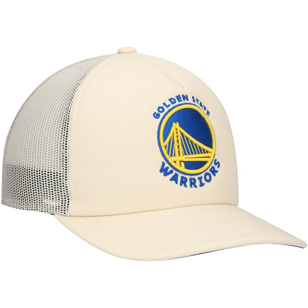Golden State Warriors Trucker Adjustable Hat Cream - Mitchell & Ness