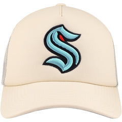 Seattle Kraken Mitchell & Ness Foam Front Trucker Adjustable Hat - Cream | US 201463698