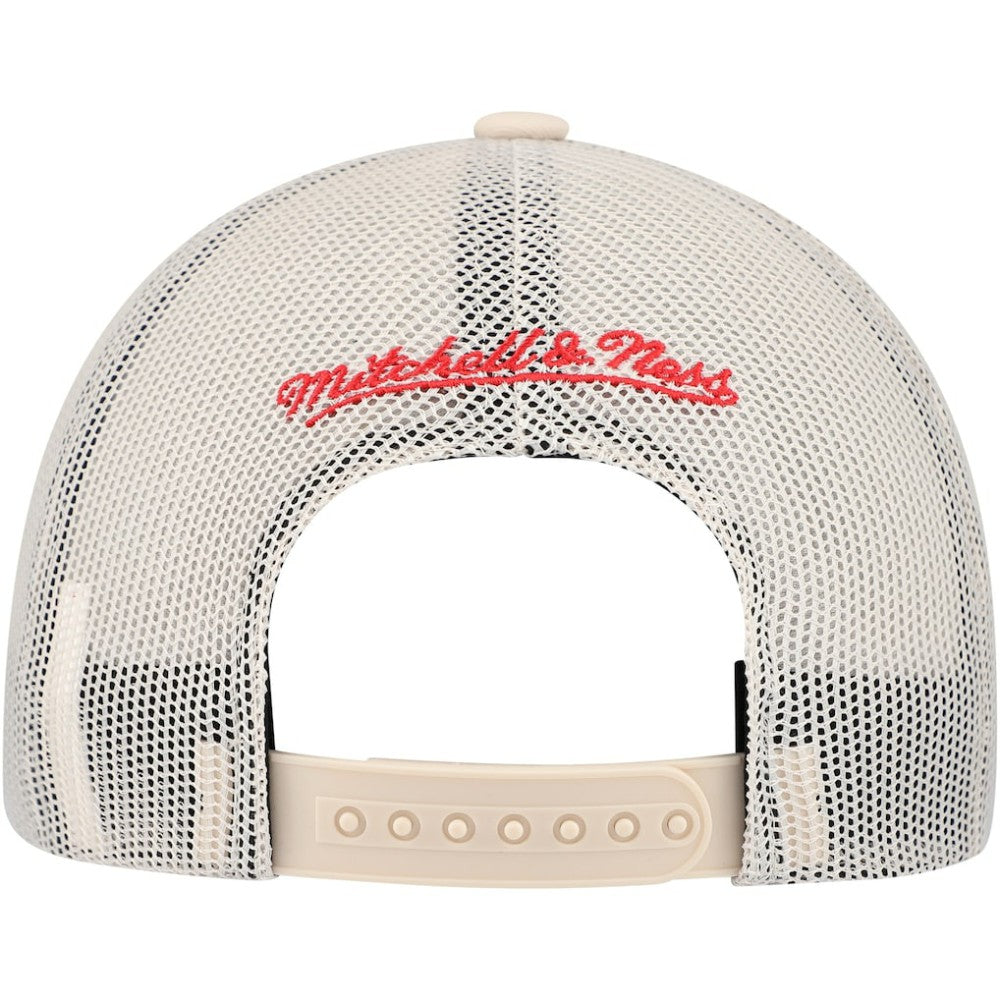 Chicago Blackhawks Mitchell & Ness Foam Front Trucker Adjustable Hat - Cream | US 201463700