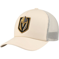 Vegas Golden Knights Mitchell & Ness Foam Front Trucker Adjustable Hat - Cream | US 201463704