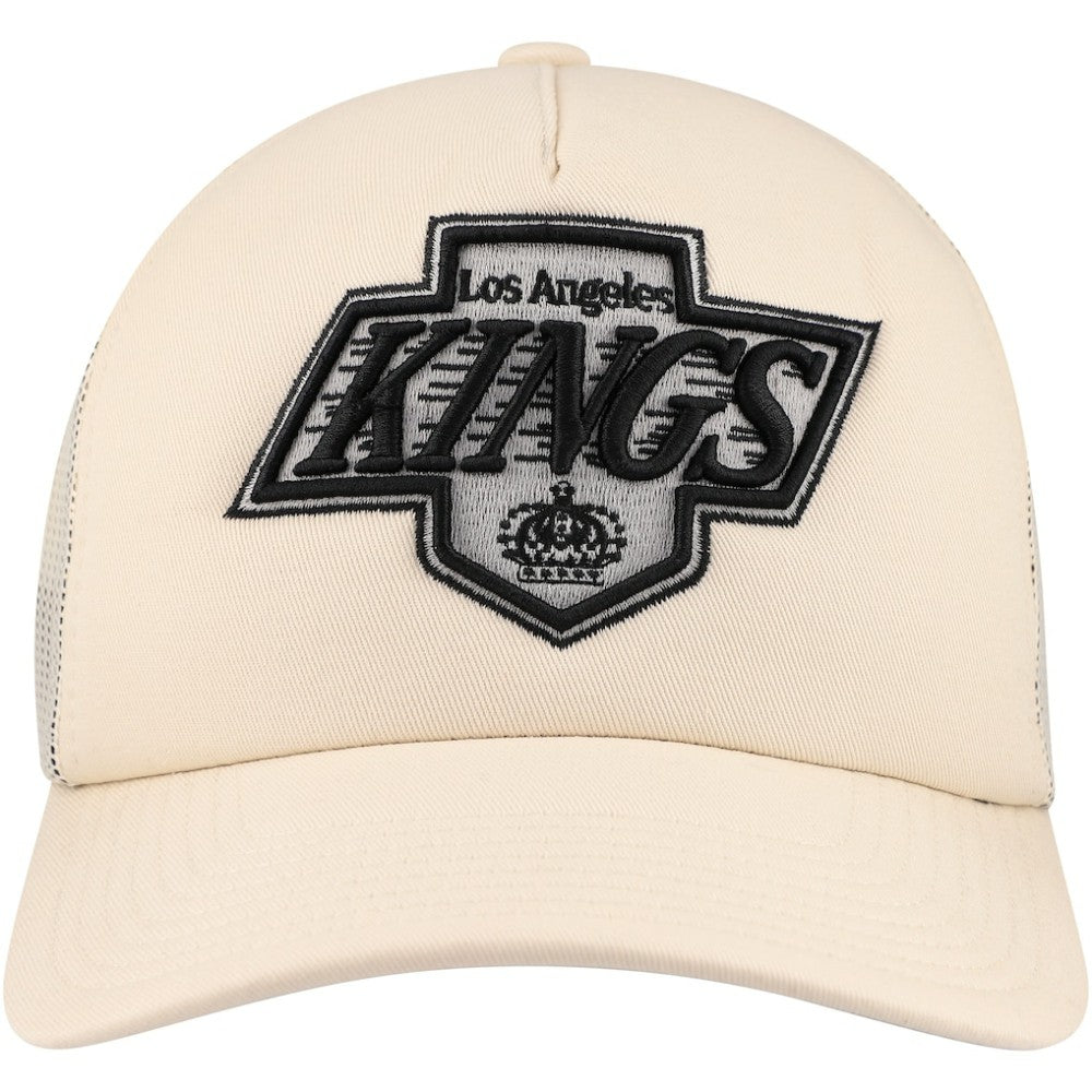 Los Angeles Kings Mitchell & Ness Foam Front Trucker Adjustable Hat - Cream | US 201463705