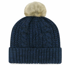 Houston Texans '47 Women's Meeko Cuffed Knit Hat with Pom - Navy Hats