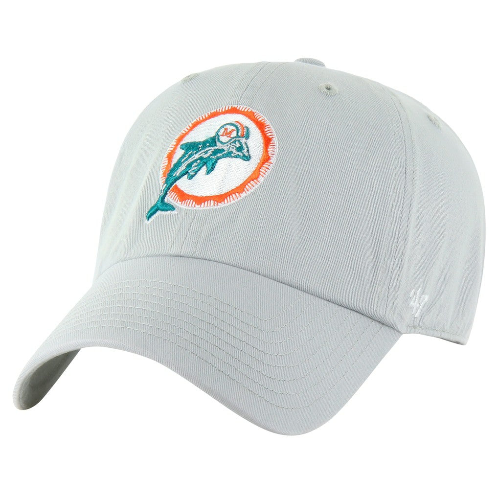 Miami Dolphins '47 Team Clean Up Adjustable Hat - Gray Hats