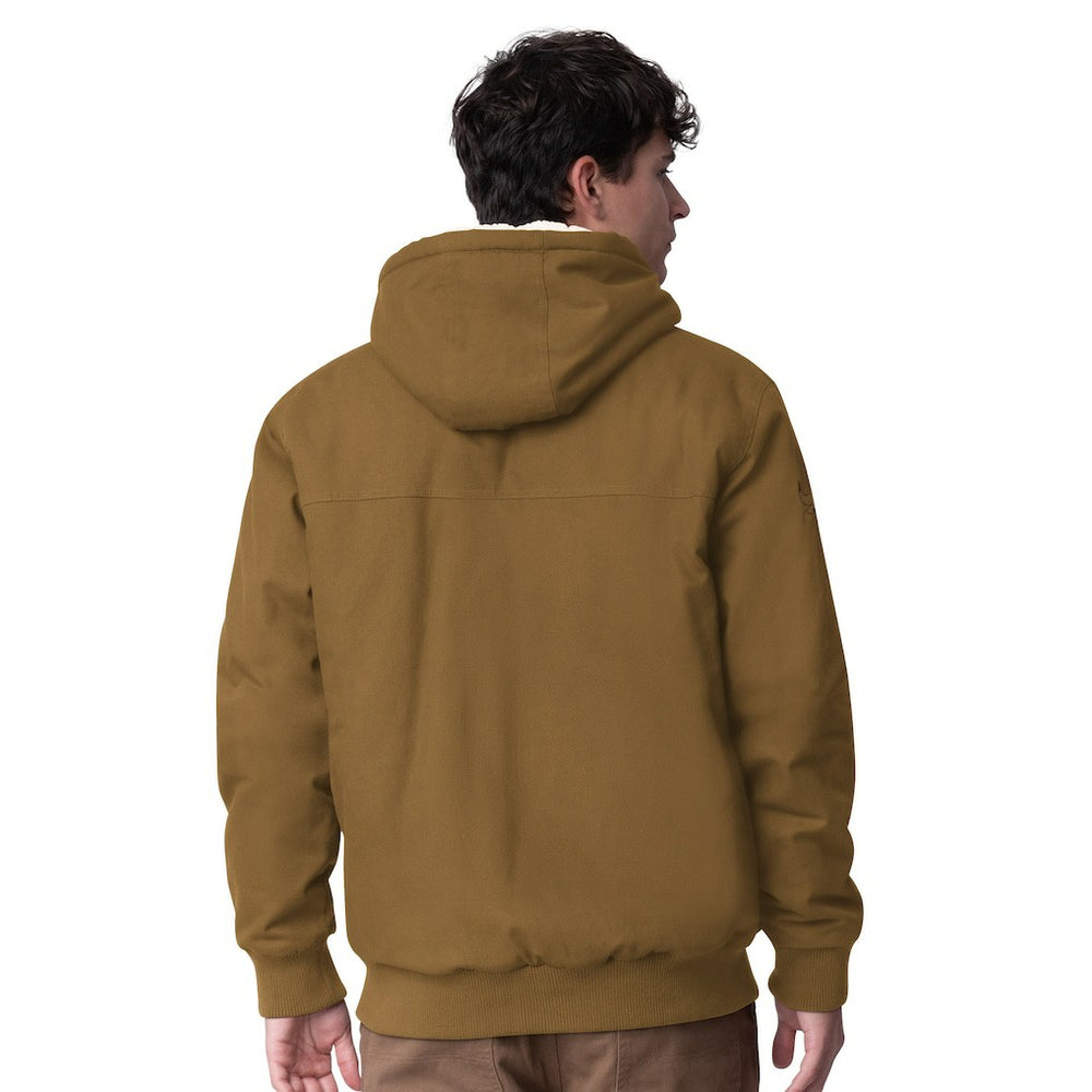 Chicago Bulls G-III Sports by Carl Banks Build Up Heavy Duck Canvas Full-Zip Hoodie Tan