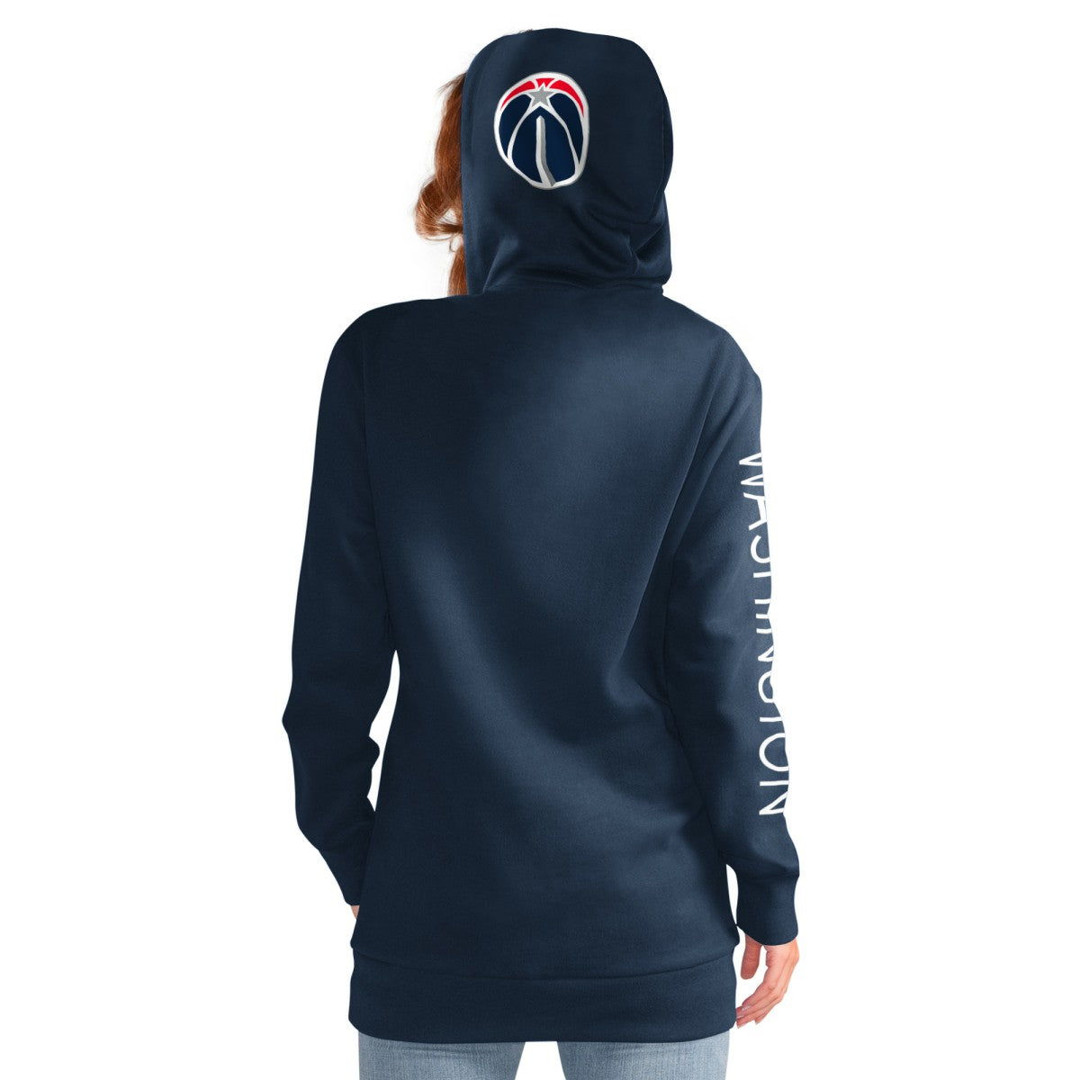 Washington Wizards G-III 4Her by Carl Banks Women's Base Coach Pullover Hoodie Navy outlet
