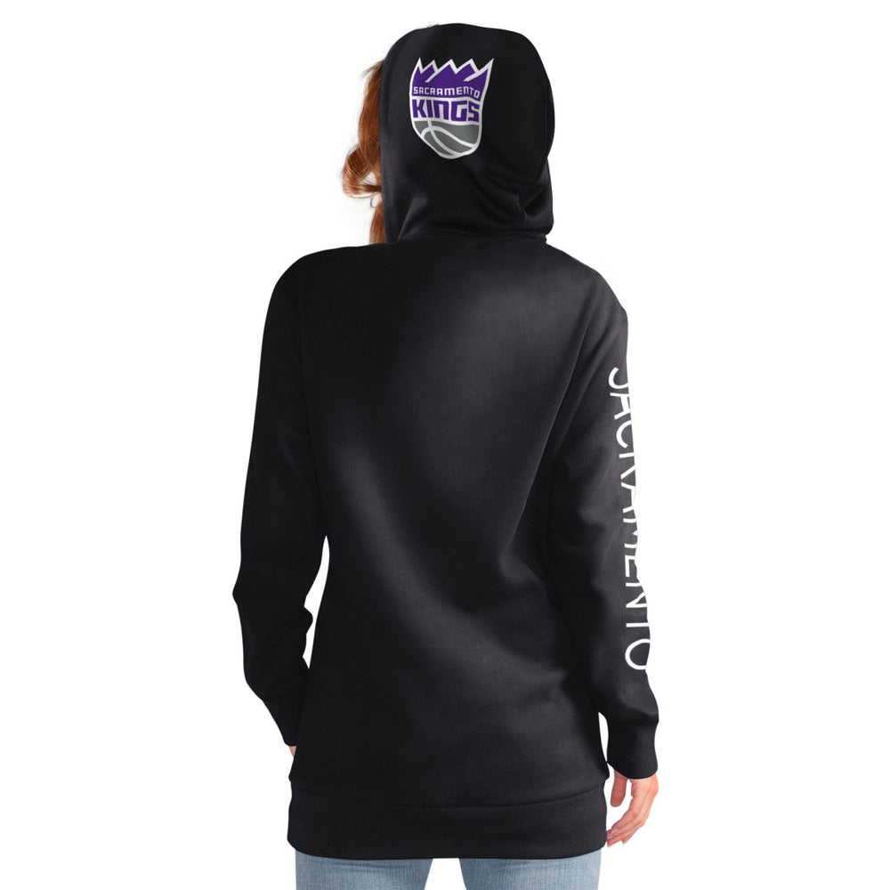 Sacramento Kings G-III 4Her by Carl Banks Women's Base Coach Pullover Hoodie Black