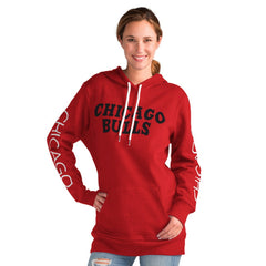 Chicago Bulls G-III 4Her by Carl Banks Women's Base Coach Pullover Hoodie Red