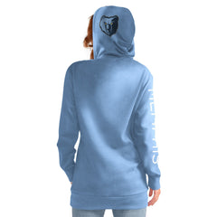 Memphis Grizzlies G-III 4Her by Carl Banks Women's Base Coach Pullover Hoodie Light Blue