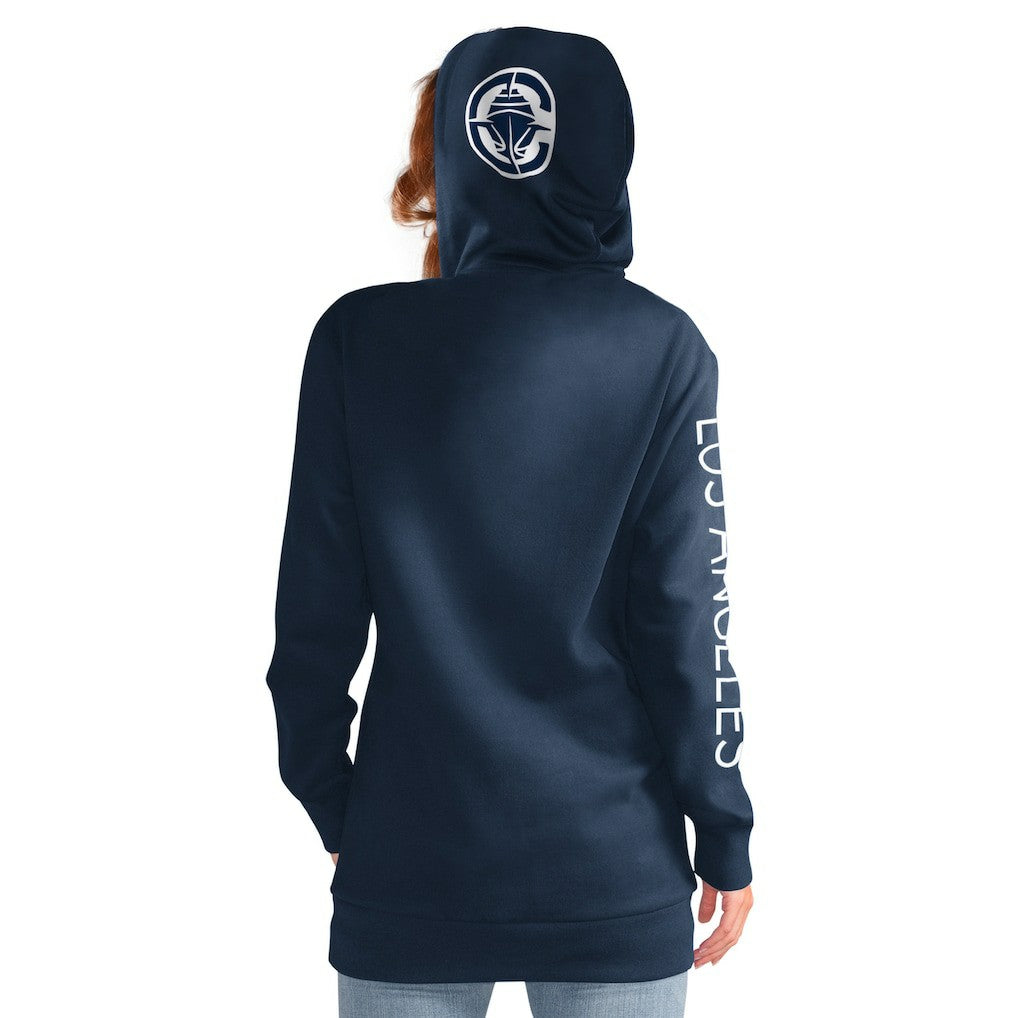 LA Clippers G-III 4Her by Carl Banks Women's Base Coach Pullover Hoodie Navy outlet