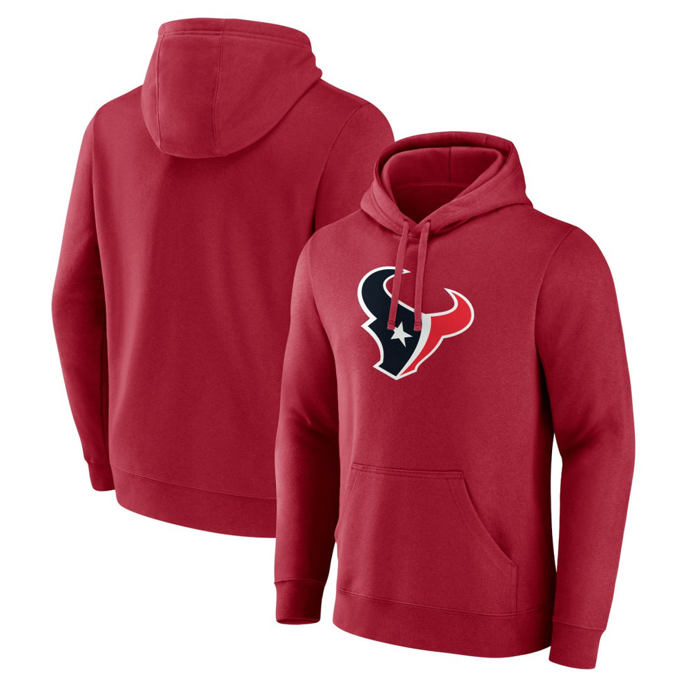 Houston Texans Primary Logo Pullover Hoodie - Red Hoodies