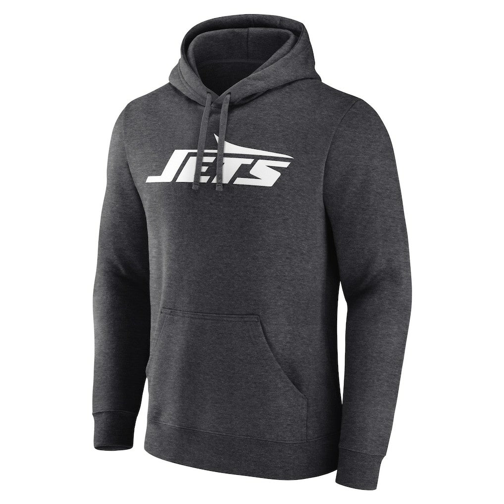 New York Jets Primary Logo Pullover Hoodie - Charcoal Hoodies