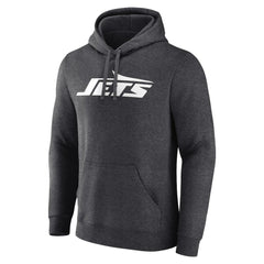 New York Jets Primary Logo Pullover Hoodie - Charcoal Hoodies