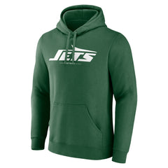 New York Jets Team Lockup Pullover Hoodie - Green Hoodies