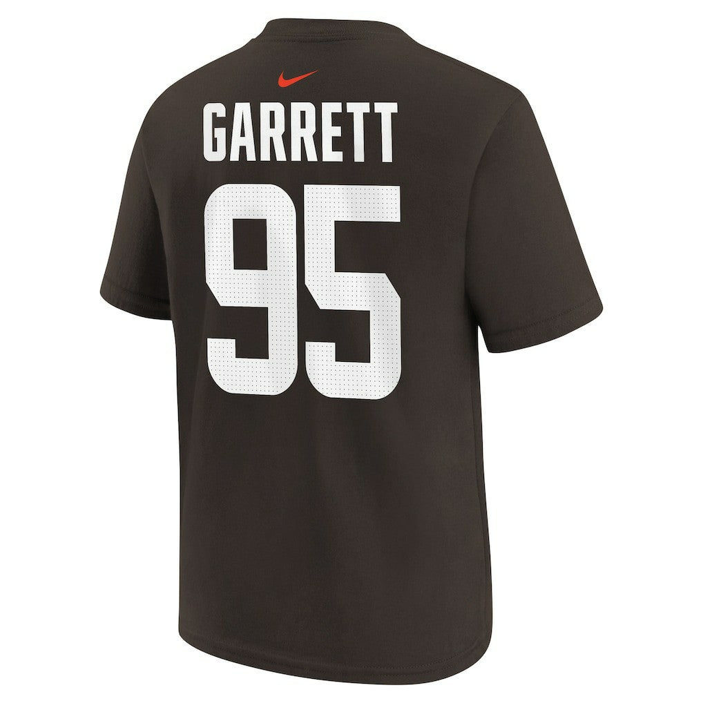 Myles Garrett Cleveland Browns Youth Player Name & Number T-Shirt - Brown T-shirts
