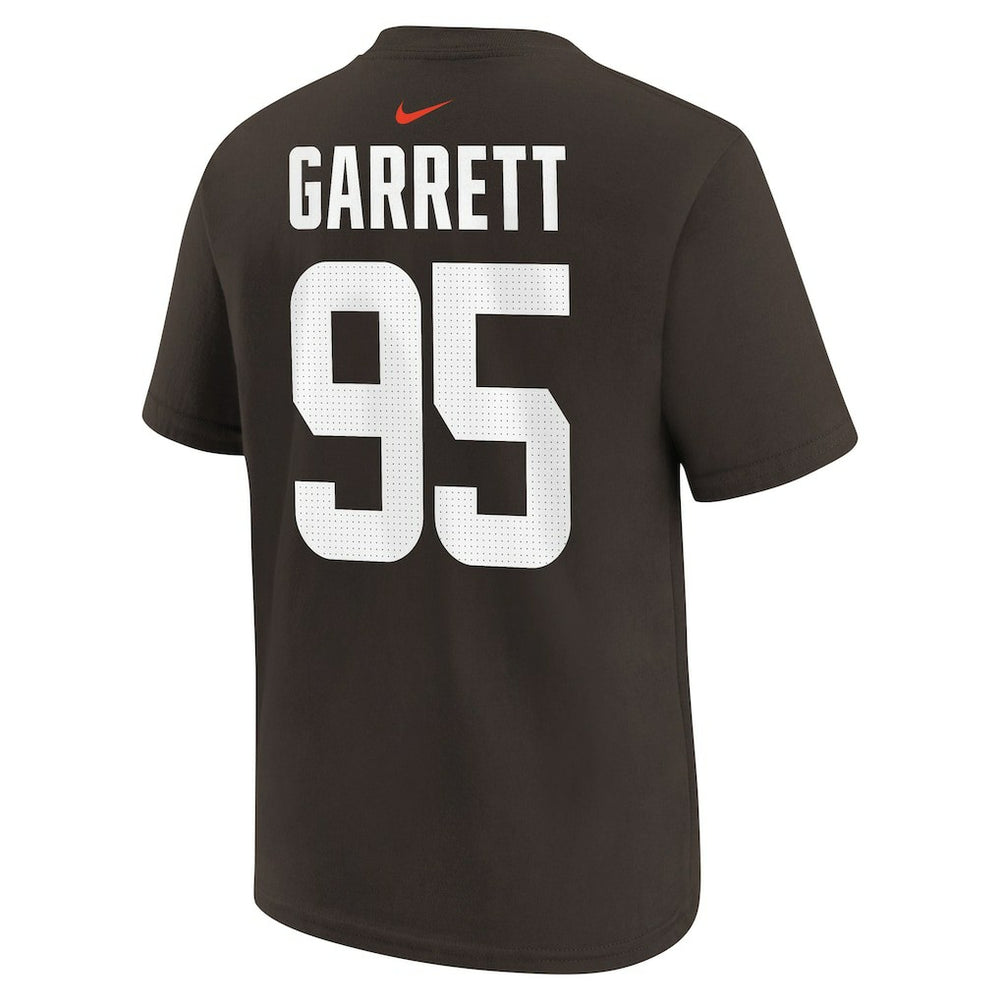 Myles Garrett Cleveland Browns Youth Player Name & Number T-Shirt - Brown T-shirts