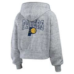 Indiana Pacers WEAR by Erin Andrews Women's Speckled Radiator Full-Zip Hoodie Heather Gray outlet