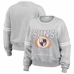 Phoenix Suns WEAR by Erin Andrews Women's French Terry Pullover Sweatshirt Heather Gray