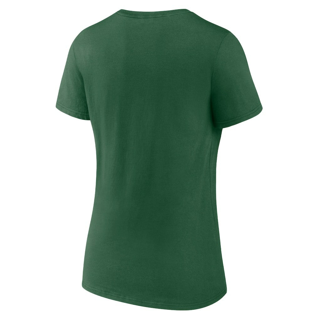 New York Jets Women's Team Lock-Up V-Neck T-Shirt - Green T-shirts