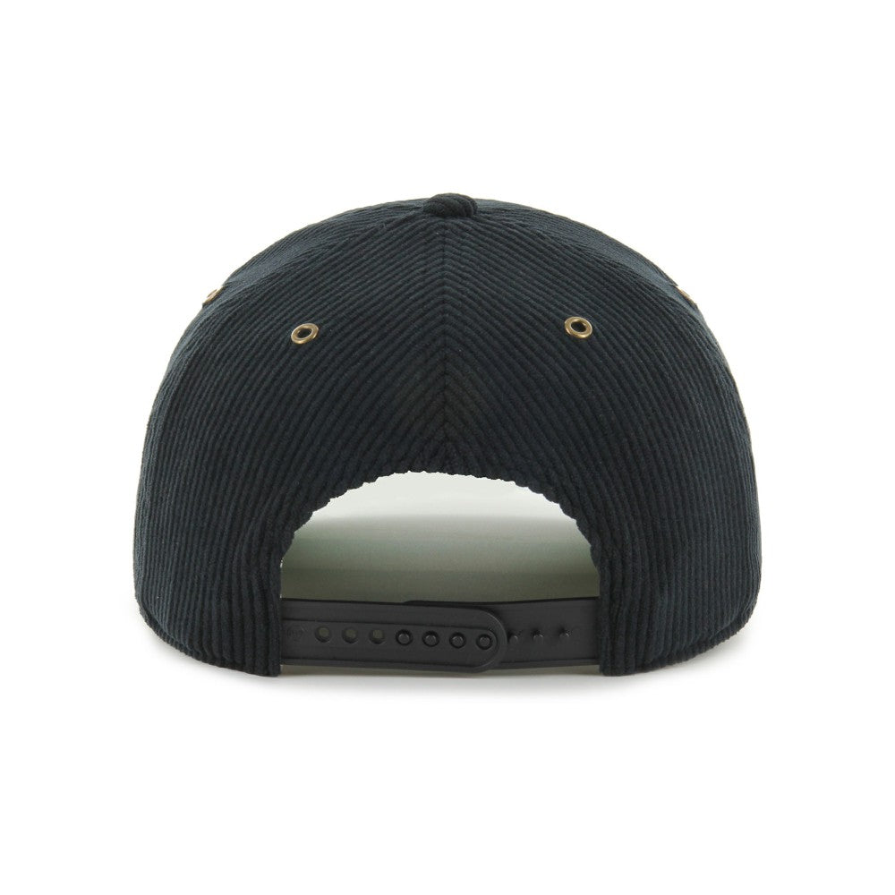 Miami Marlins '47 Laurus Corduroy Hitch Snapback Hat - Black Hats