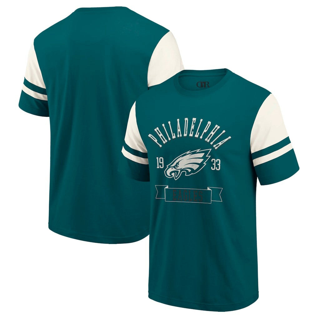 Philadelphia Eagles Darius Rucker Collection Football T-Shirt - Midnight Green T-shirts