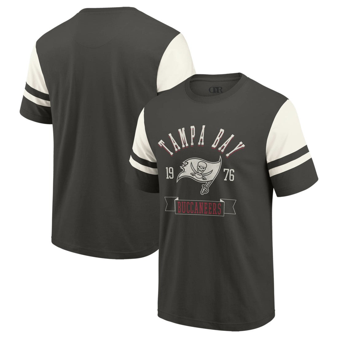 Tampa Bay Buccaneers Darius Rucker Collection Football T-Shirt - Pewter T-shirts