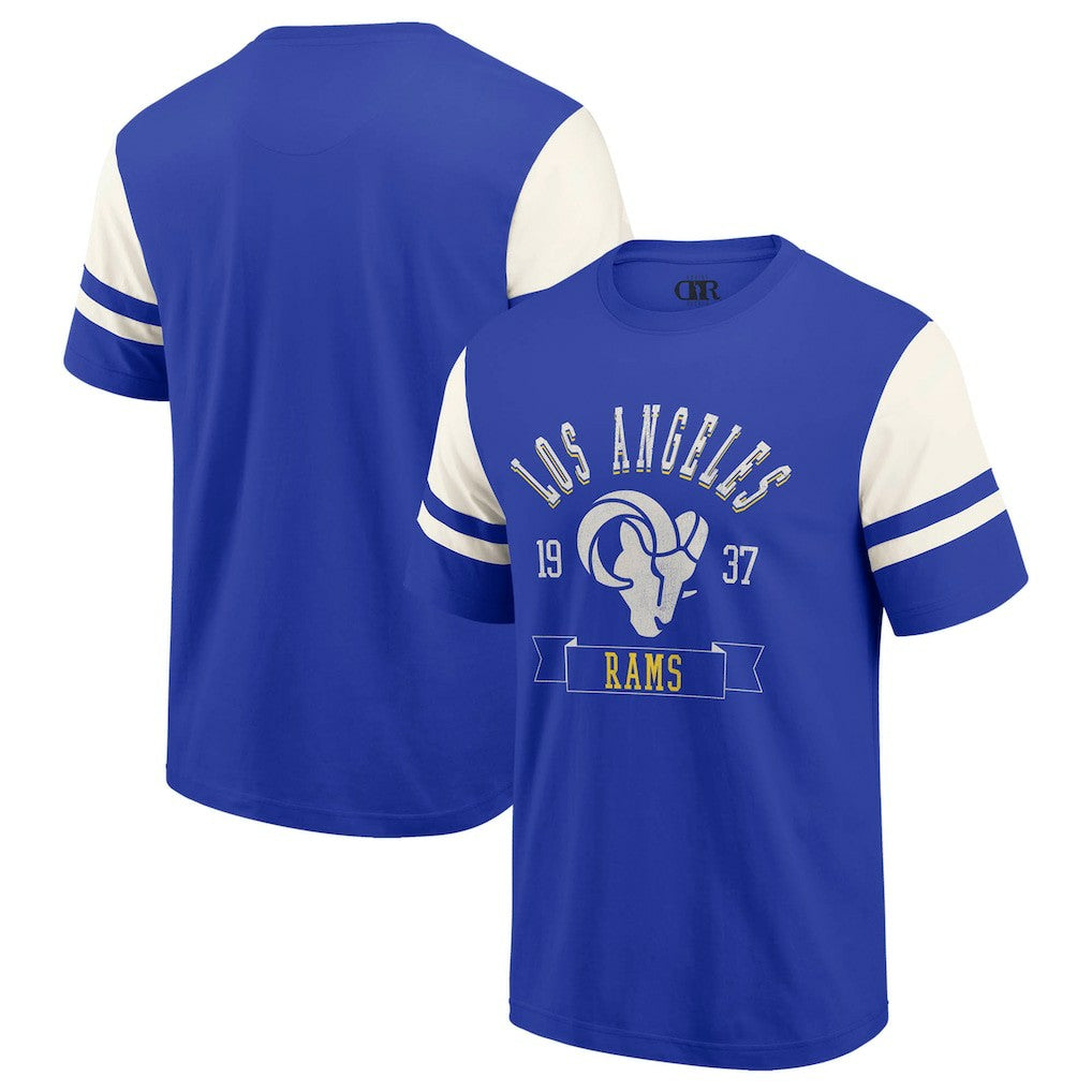 Los Angeles Rams Darius Rucker Collection Football T-Shirt - Royal T-shirts